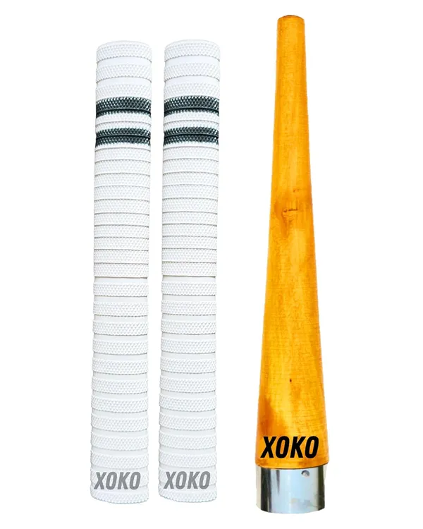 Cricket_Bat_Handle_Rubber_2_Grips_For_Enhanced_Performance_With_Better_Shock_Absorption_And_1_Wooden_Gripper_Cone_(Pack_Of_3)