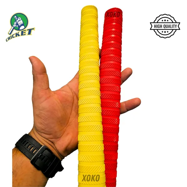 Cricket_Bat_Grip,_Textured_Pattern,_6_Colours_Available_With_Wooden_Cone