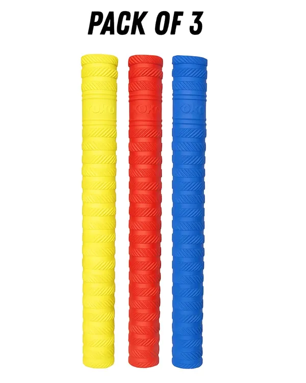 Cricket_Bat_Rubber_Grips,_Multi-Color_Pack,_High_Shock_Absorption_With_Extra_Cushioning_(Yellow_,_Red_,_Blue)