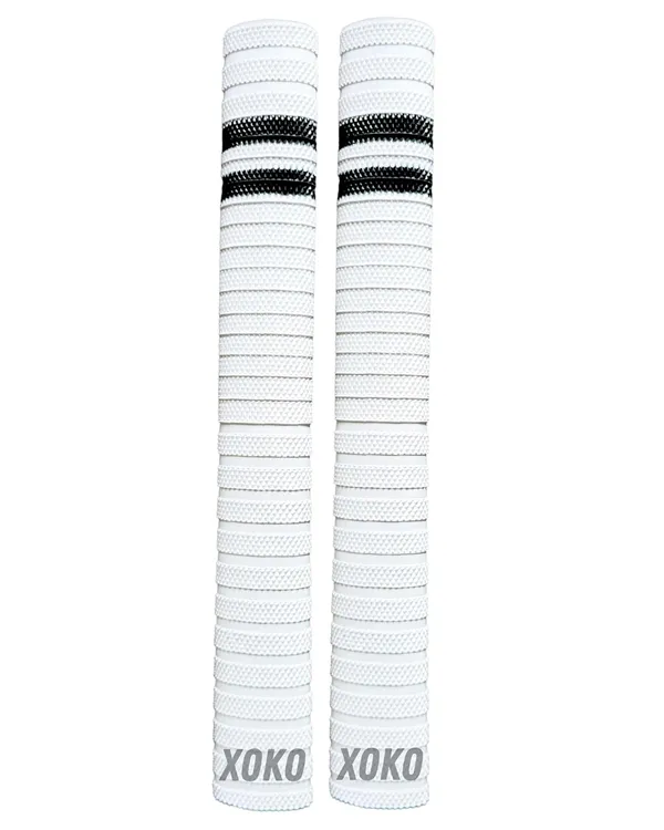 Cricket_Bat_Handle_Grips,_White_With_Black_Stripes,_Enhanced_Performance,_Shock_Absorbing_(White_Pack_Of_2)
