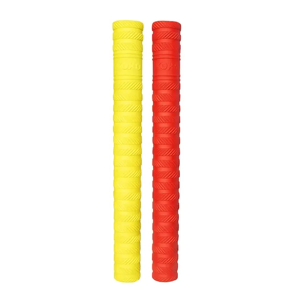 Cricket_Bat_Rubber_Grips,_Multi-Color_Pack,_High_Shock_Absorption_With_Extra_Cushioning_(Yellow_,_Red)