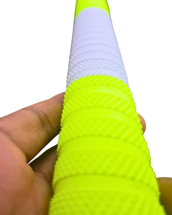 Cricket_Bat_Grip,_Premium_Replacement_Handle_Grip_With_Stainless_Steel_Base,_Orange,_Black,_Neon_Green