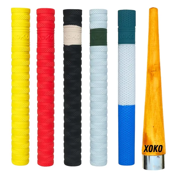 Premium_Cricket_Bat_Grips_With_Wooden_Cone_|_Anti-Slip_Rubber_Handle_|_Ultra_Tacky_|_Pack_Of_6_|_Durable_Comfortable_Grip_For_Enhanced_Bat_Control