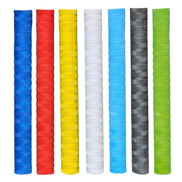 Cricket_Bat_Handle_Grip,_Premium_Anti-Slip_Rubber_Material,_Multi-Color_Collection,_7-Pack_With_Blue,_Red,_Yellow,_White,_Light_Blue,_Grey,_Green