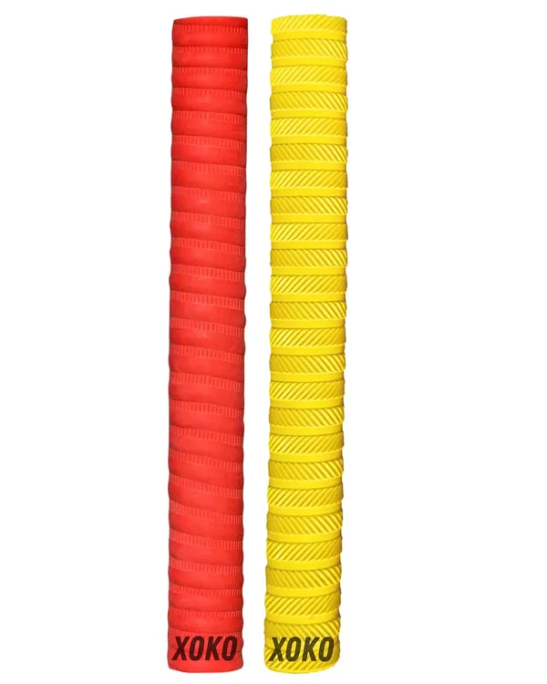 Premium_Cricket_Bat_Grip,_Pack_Of_2,_Red_And_Yellow,_Performance_Enhancing_Textured_Pattern,_Professional_Sports_Equipment