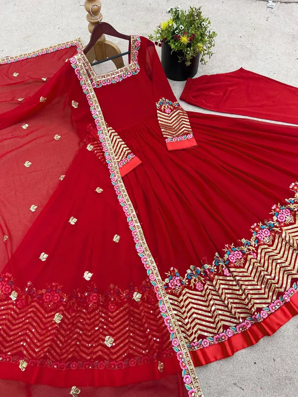 Red_Heavy_Georgette_Anarkali_Gown_For_Women