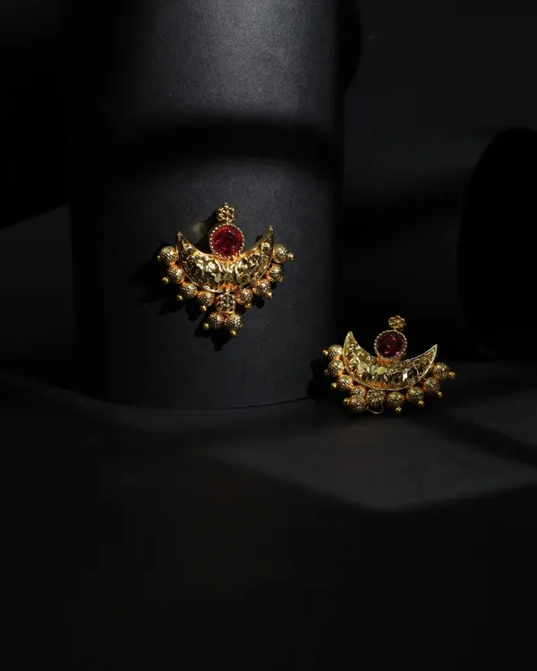 Micro_Plating_Gold_Tone_Chandra_Earring_Stud_For_Women