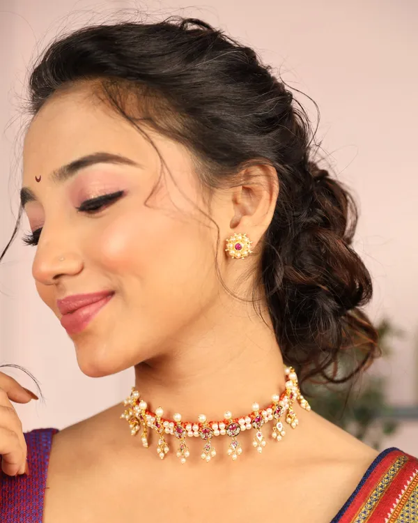 Pink_Manik-Moti_Lappa_Chinchpeti_Set_For_Women