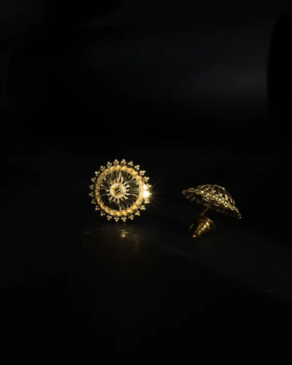 Gold_Sunburst_Mandala_Studs_For_Women