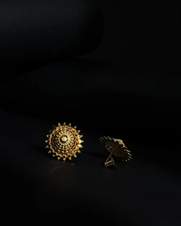 Gold_Radiant_Sunburst_Studs_For_Women