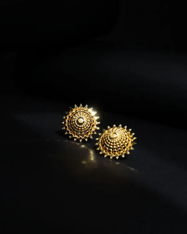 Gold_Radiant_Sunburst_Studs_For_Women
