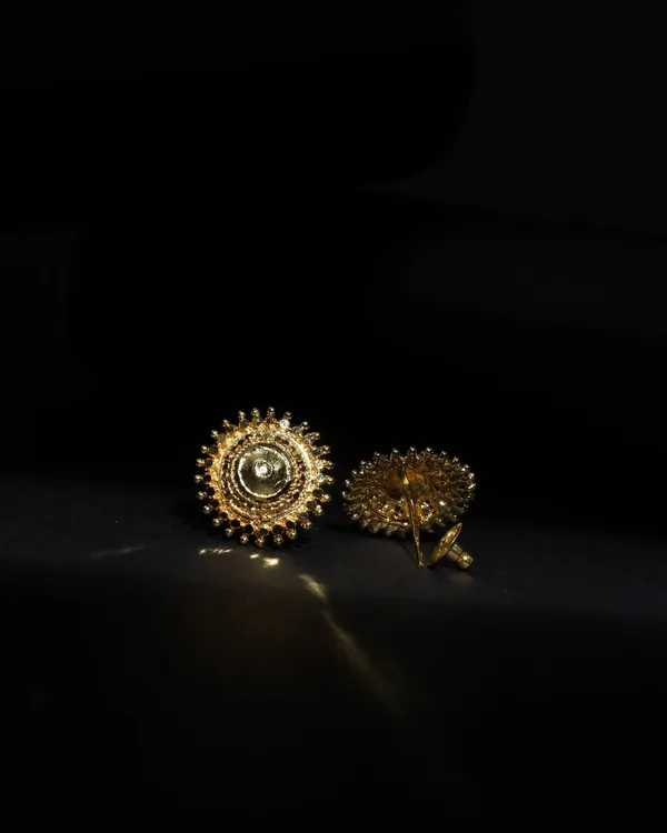 Gold_Surya_Chakra_Micro_Plated_Stud_Earrings_For_Women