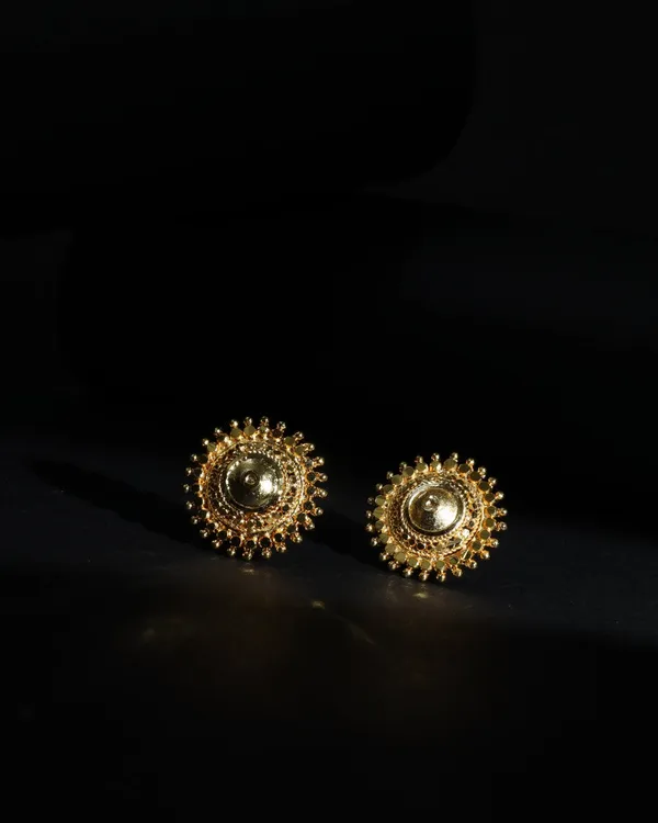 Gold_Surya_Chakra_Micro_Plated_Stud_Earrings_For_Women