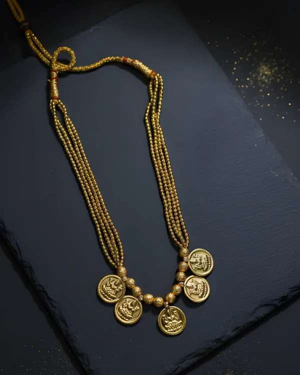 Gold_Micro_Plated_Lakshmi_Kasu_Mala_For_Women