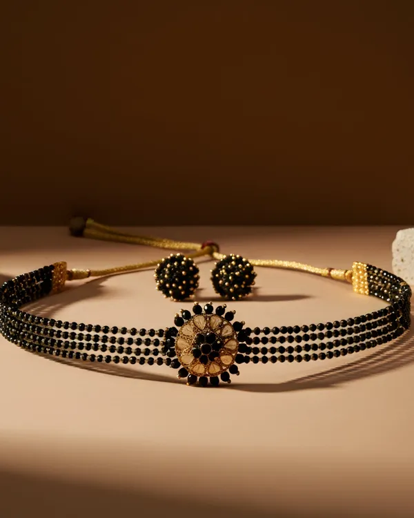 Black_Emerald_Floral_Mangalsutra_Micro_Plated_For_Women