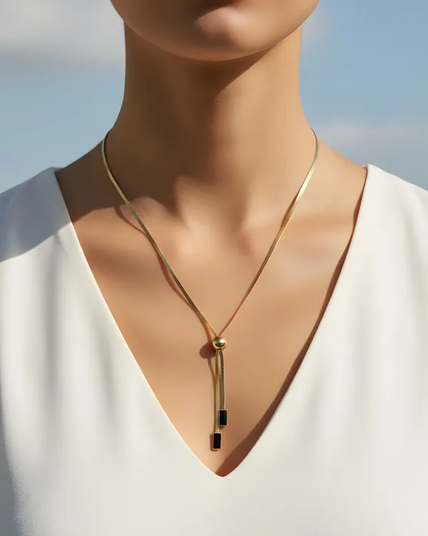 Gold_Tassel_Tie_18K_Gold_Plated_AntiTarnish_Slider_Chain_For_Women