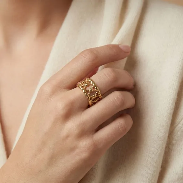 Gold_Tone_The_Orbis_Stainless_Steel_Anti_Tarnish_Minimalist_Linked_Adjustable_Ring,_18K_Gold_Plated_Ring_For_Women