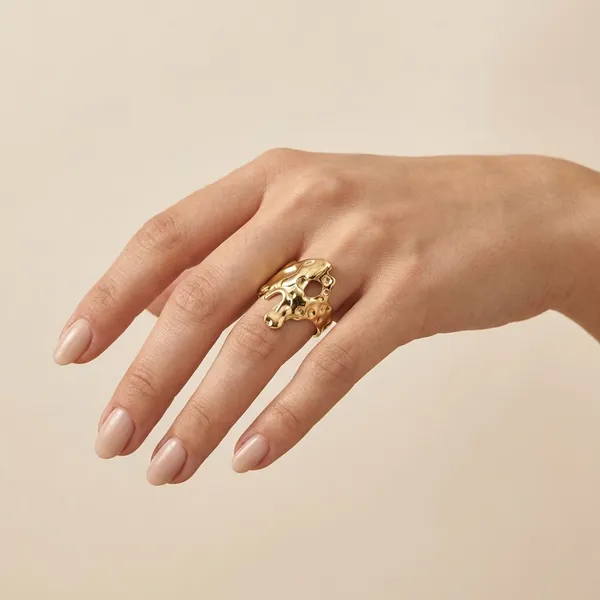 Gold_Tone_Dragon_Head_Design_Stainless_Steel_Anti_Tarnish_Minimalist_Linked_Adjustable_Ring,_18K_Gold_Plated_Ring_For_Women