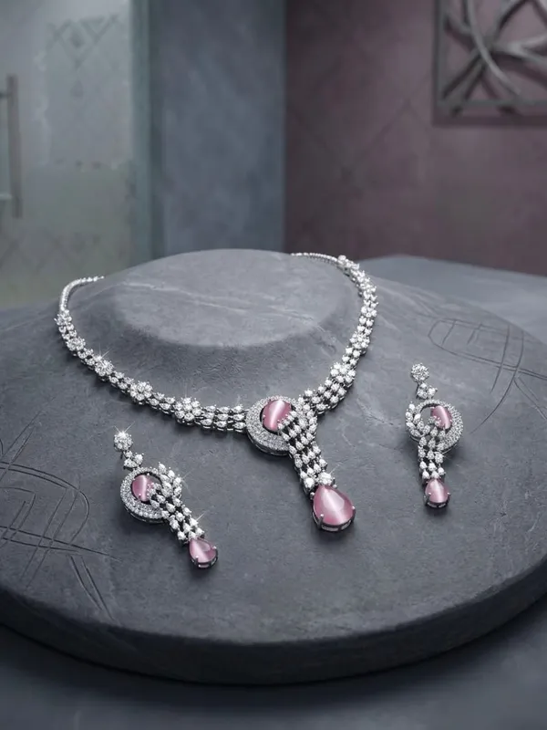 Blush_Royale_AD_Diamond_Necklace_Set