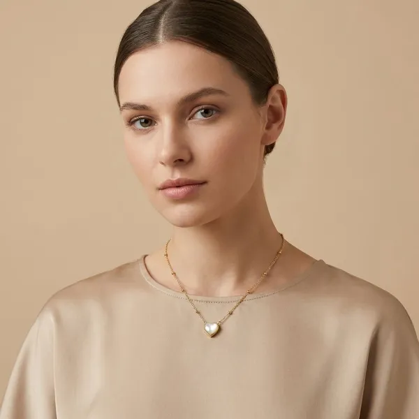 Gold_Endless_Love_18K_Gold_Plated_Anti_Tarnish_Heart_Satellite_Necklace_For_Women