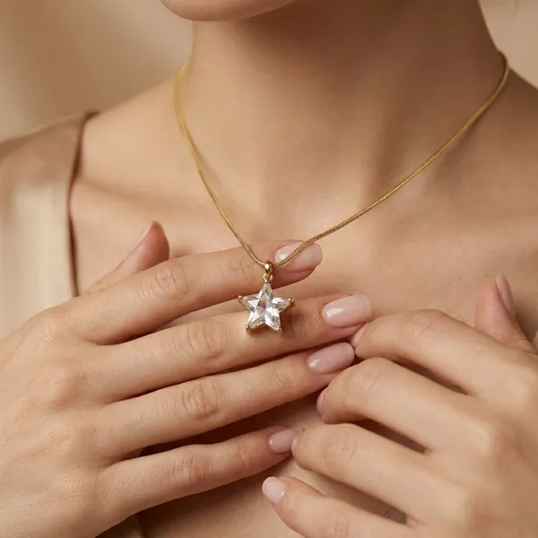Gold_Guiding_Star_18K_Gold_Plated_AntiTarnish_Necklace

_For_Women