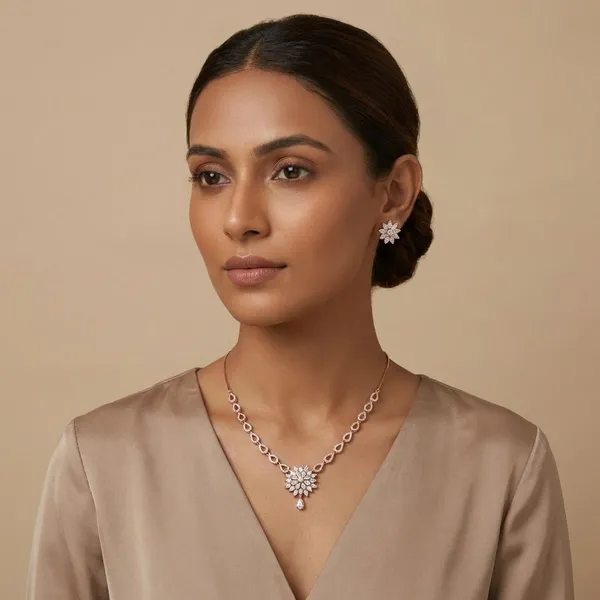 Anti_Tarnish_Aster_Dainty_Necklace_Set_For_Women