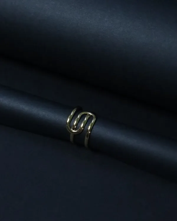 Gold_Tone_UBend_Stainless_Steel_Anti_Tarnish_Minimalist_Linked_Adjustable_Ring,_18K_Gold_Plated_Ring_For_Women