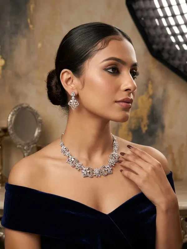 Floral_Royale_AD_Diamond_Necklace_Set
