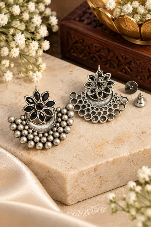 Floral_Silver_Replica_Brass_Stud_