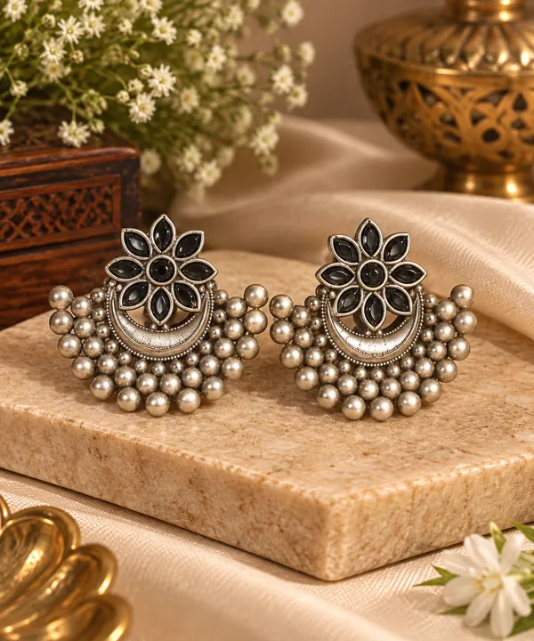 Floral_Silver_Replica_Brass_Stud_