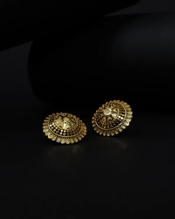Micro_Plating_Gold_Toned_Mandala_Studs_For_Women