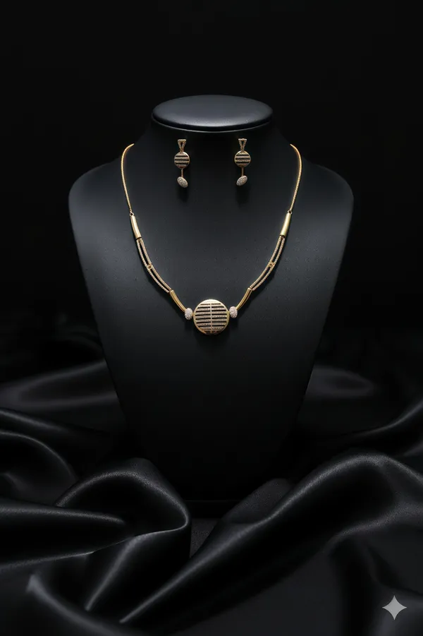 Golden_Apollo_Band_Necklace_Set_For_Women