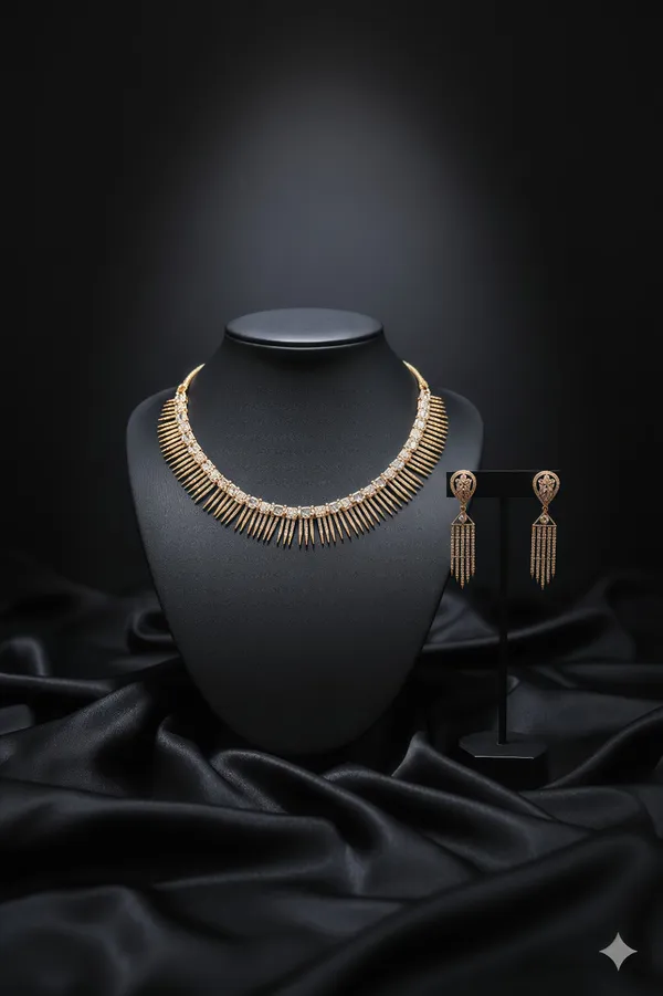 Golden_Aura_Spikes_Necklace_Set_For_Women