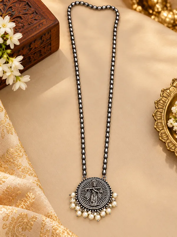 Krishna_Idol_Heritage_Oxidised_Necklace