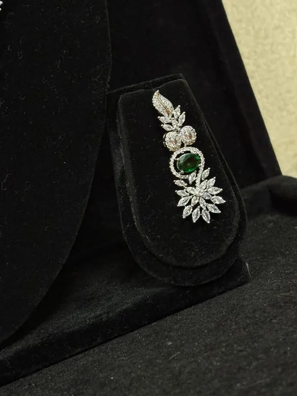 Celestia_Bloom_AD_Diamond_Necklace_Set(Emerald_Green)