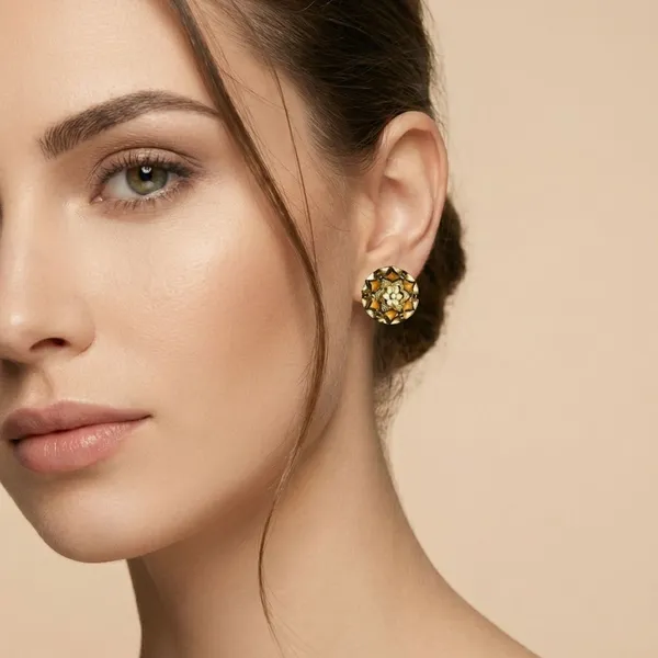 Micro_Plating_Gold_Tone_Malaikamicro_Plated_Floral_And_Geometric_Stud_Earrings_For_Women