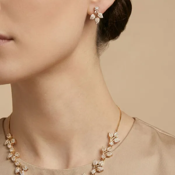 Gold_Nature_Inspired_Branch_Pattern_18K_Gold_Plated_AntiTarnish_Necklace_Set_For_Women