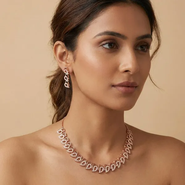 Gold_Dewdrop_Leaf_18K_Gold_Plated_AntiTarnish_Necklace_And_Earring_Set_For_Women