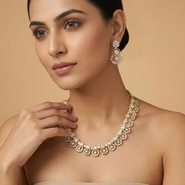 Gold_Aura_Brilliance_18K_Gold_Plated_AntiTarnish_Cubic_Zirconia_Necklace_Set_For_Women