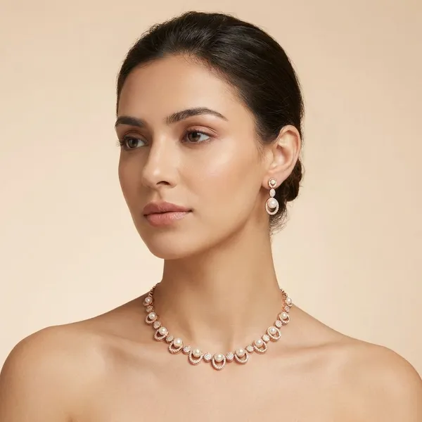 Gold_Interlocking_Grace_18K_Gold_Plated_AntiTarnish_Cz_Drop_Set_For_Women