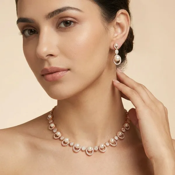 Gold_Interlocking_Grace_18K_Gold_Plated_AntiTarnish_Cz_Drop_Set_For_Women