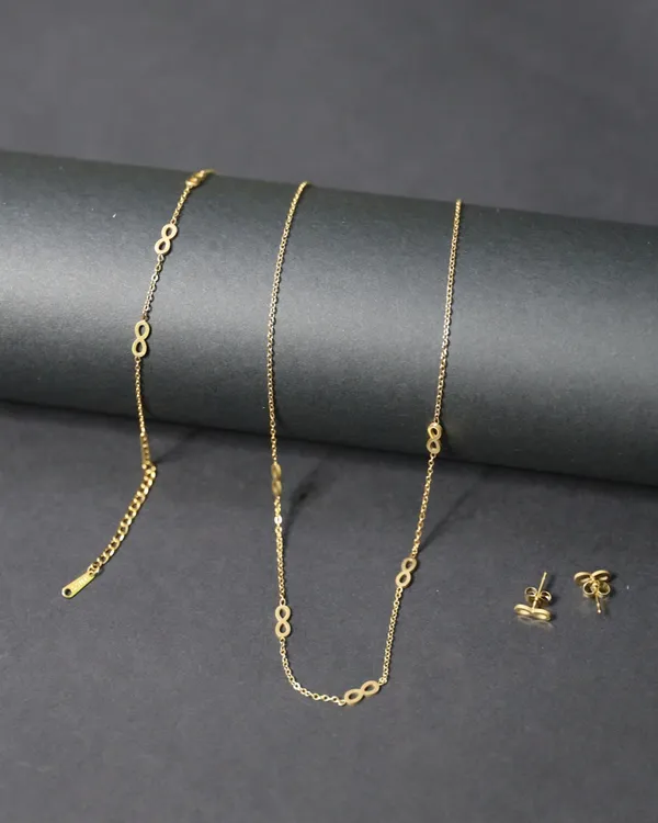 Gold_Snake_Infinite_Bow_Gemstone_18K_Gold_Plated_Anti_Tarnish_Chain_Necklace_For_Women