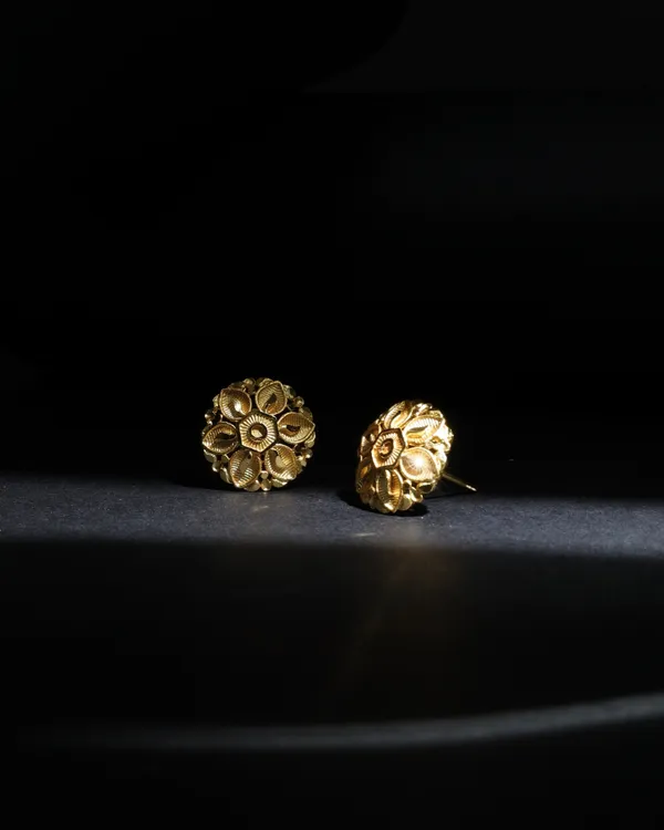 Micro_Plating_Gold_Tone_Petal_Cluster_Earrings_For_Women