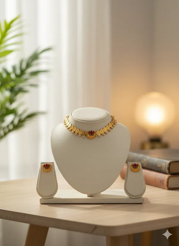 Padma_Lakshmi_Coin_Temple_Choker_Set
