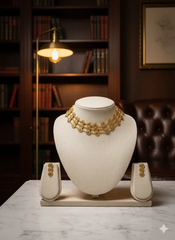 Rajvanshi_Coin_Cascade_Choker_Set