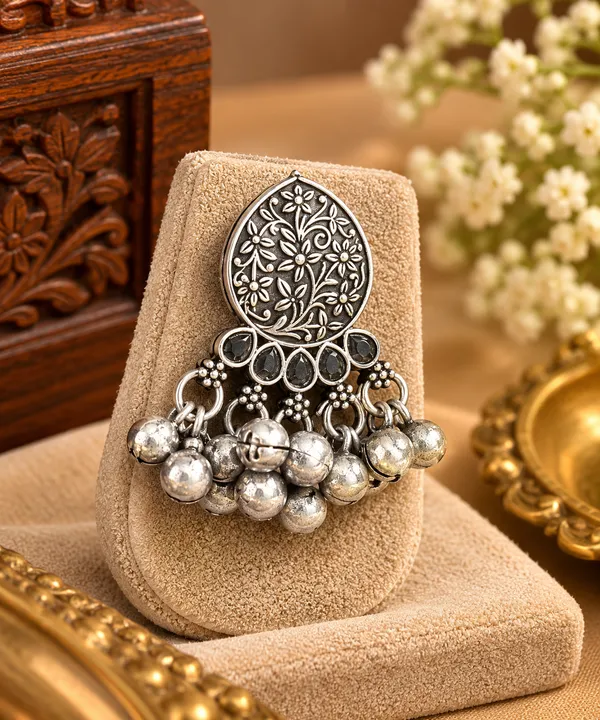 Rajwada_Padma_Oxidised_Choker_&_Earrings_Set