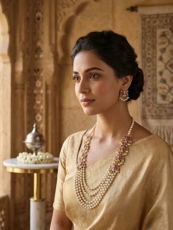Royal_Lotus_Pearl_Cascade_Necklace_Set