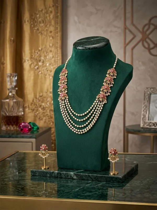Royal_Lotus_Pearl_Cascade_Necklace_Set