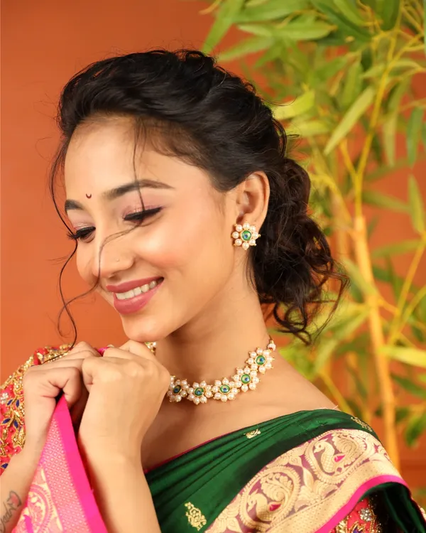 Peacock_Green_Peshwai_Pushpa_Haar_Necklace_Set_For_Women