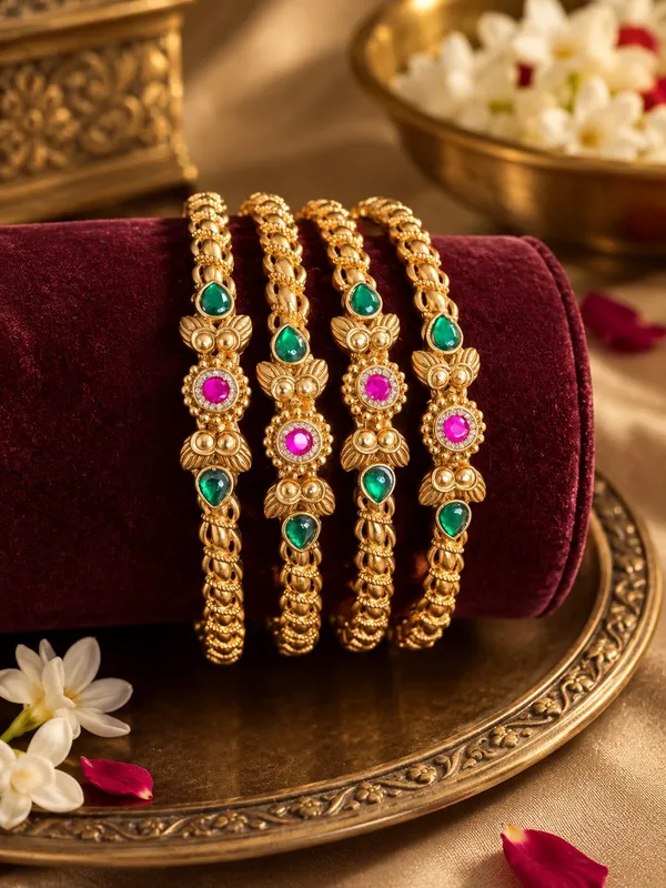 Swarovski_Lakh-Kundan_Luxe_Bangles_–_Emerald_&_Ruby_Edition